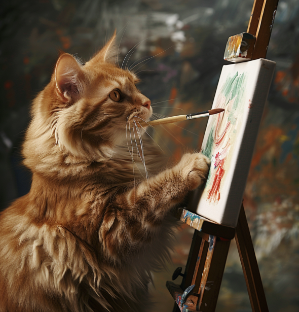 Purrfect Palette: Cat and Owner Painting Party
